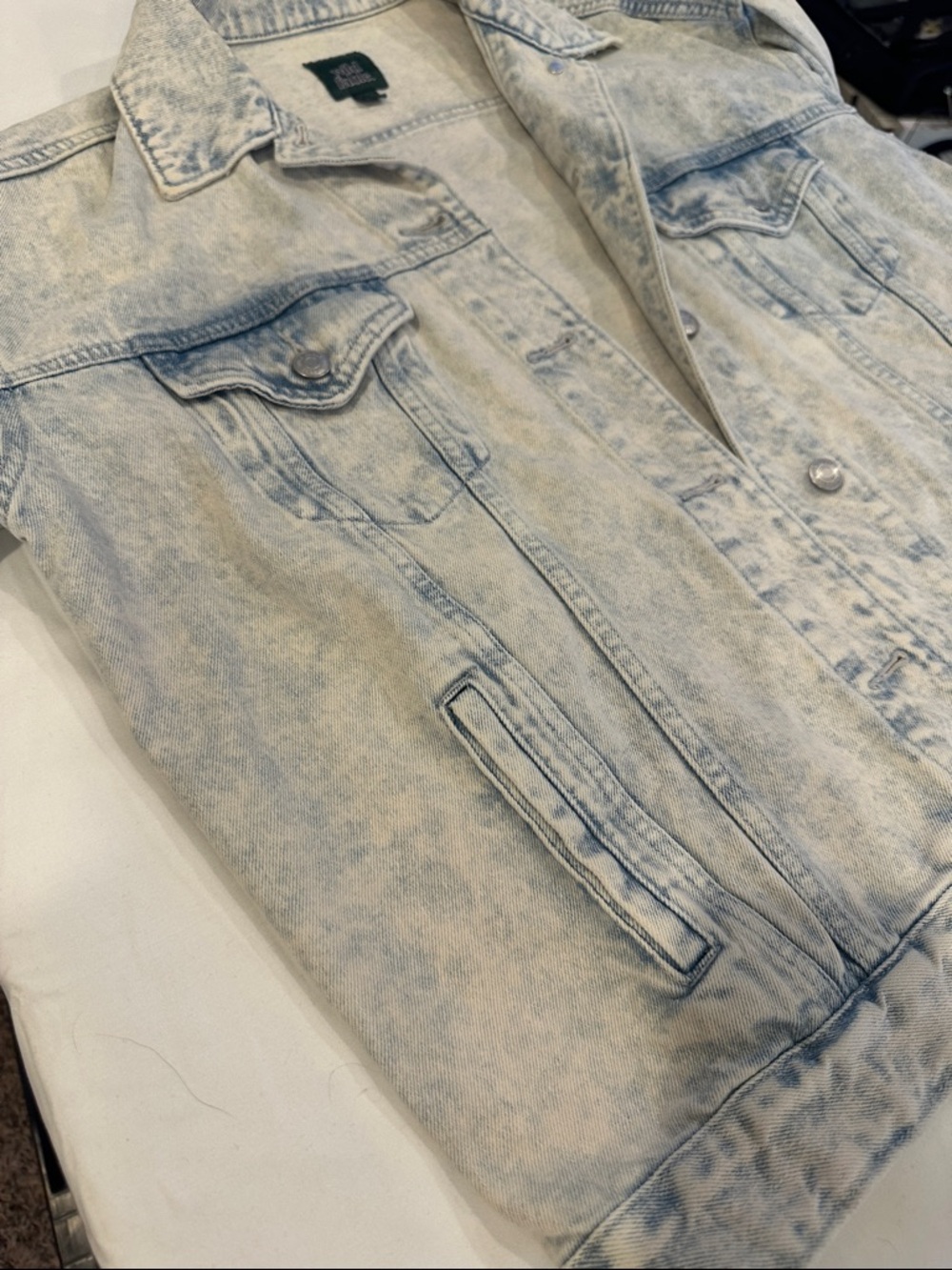 wild fable Light Wash Blue Denim Jacket - Picture 4 of 7